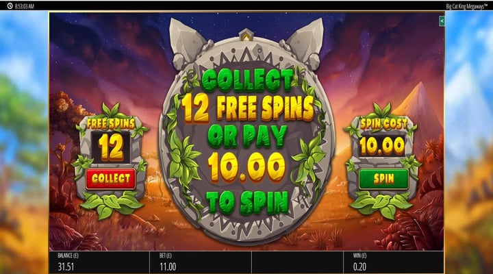 Big Cat Megaways Screenshot 3